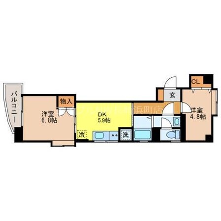 タウンコート中町の物件間取画像